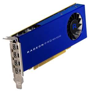 AMD Radeon Pro WX 4100 4096 MB GDDR5 4x mini DP - Low Profile