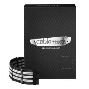 CableMod  PRO ModMesh C-Series AXi HXi oraz RM Cable Kit - czarno/biały