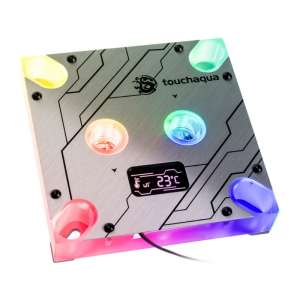 BitsPower Touchaqua Summit MS OLED Intel CPU cooler - Digital RGB miedziany