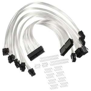 Lamptron Silver Coated Cable Extension Kit - srebrne