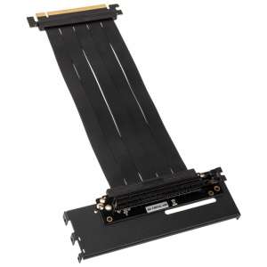 Akasa Riser Black Pro pionowy wspornik karty graficznej + kabel pionowy Premium PCIe 3.0
