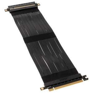 Akasa Riser Black X3 Premium PCIe 3.0 x 16 Riser Cable 30 cm - czarny