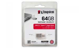 Kingston Data Traveler MicroDuo 3C 64GB USB 3.1 Gen1
