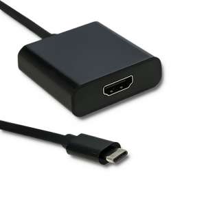 Qoltec Kabel adapter Qoltec USB typ C M / HDMI F | 4K | 0,23m