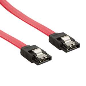 4world Kabel HDD | SATA 3 | 60cm | zatrzask czerwony