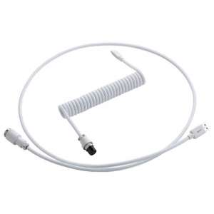 CableMod Pro Coiled Keyboard Cable USB-C na USB Typ A Glacier White - 150cm