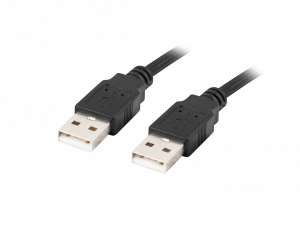 Kabel USB -A M/M 2.0 0.5m Czarny 