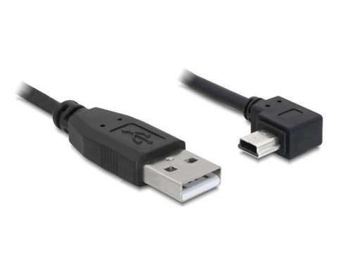 Delock Kabel USB 2.0 AM -> USB mini 5PIN kątowy 5m-238270
