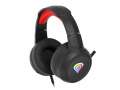 Słuchawki dla graczy Genesis Neon 200 z mikrofonem podświetlenie RGB Czarno-czerwone-2128375