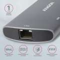 AXAGON HMC-6M2 Wieloportowy hub USB-C 3.2 Gen 1, slot M.2 SATA + HDMI + GLAN + 2x USB-A + PD 100W-3035002