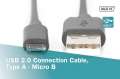 Digitus Kabel połączeniowy USB 2.0 HighSpeed Typ USB A/microUSB B M/M 1,8m Czarny-1741429
