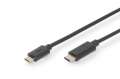 Digitus Kabel połączeniowy USB 2.0 HighSpeed Typ USB C/microUSB B M/M 3m Czarny-296102