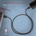 AXAGON BUCM3-AM20AB Kabel USB-C - USB-A 3.2 Gen 1, 2m, 3A, ALU, oplot, czarny-3035154