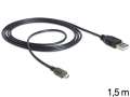 Delock Kabel USB Micro AM-MBM5P 1.5m (Wskaźnik ładowania LED)-191747