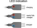 Delock Kabel USB Micro AM-MBM5P 1.5m (Wskaźnik ładowania LED)-191749