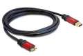 Delock Kabel USB MICRO(M)->USB-A(M) 3.0 1M CZARNY PREMIUM-384934