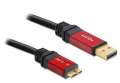 Delock Kabel USB MICRO(M)->USB-A(M) 3.0 1M CZARNY PREMIUM-384935
