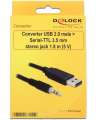 Delock Kabel USB-A 2.0(M) -SERIAL TTL 3.5mm-413479