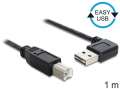 Delock Kabel USB-A(M) kątowy lewo/prawo-USB-B(M) 2.0 1m-413487