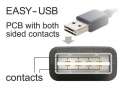 Delock Kabel USB-A(M) kątowy lewo/prawo-USB-B(M) 2.0 1m-413488