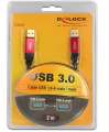 Delock Kabel USB-A M/M 3.0 2m czarny premium-413492