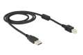 Delock Kabel USB-A(M)-USB-B(M) 2.0 1m czarny-413501