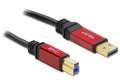 Delock Kabel USB-A(M)-USB-B(M) 3.0 5m czarny-413523
