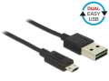 Delock Kabel USB MICRO(M) -USB-A(M) 2.0 0.2m-413526