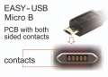Delock Kabel USB MICRO(M) -USB-A(M) 2.0 0.2m-413527