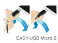 Delock Kabel USB MICRO(M) -USB-A(M) 2.0 0.2m-413528