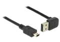 Delock Kabel USB MINI(M)- USB-A(M) 2.0 1m Kątowy-413535