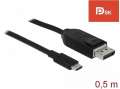 Delock Kabel USB-C(M)-DISPLAYPORT(M) 0.5M-413609