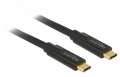 Delock Kabel USB-C M/M 3. 1 GEN 2 0.5m czarny-413617