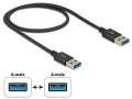 Delock Kabel USB 3.1 0.5m AM-AM czarny-252510