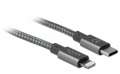 Delock Kabel Lightning - USB-C 1m MFI szary szybkie ładowanie-380952