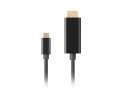 Lanberg Kabel USB-C(M)->HDMI(M)0.5M 4K 60HZ czarny-2900041