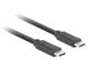 Lanberg Kabel USB-C M/M 3.1 gen 2 0.5M 10GB/S PD100W czarny-2900051