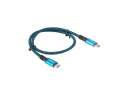 Lanberg Kabel USB-C M/M USB4 0.5m 100W 8K 60HZ czarno-niebieski-2957799