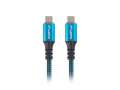 Lanberg Kabel USB-C M/M USB4 1.2m 100W 8K 60HZ czarno-niebieski-2957802
