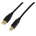 LogiLink Kabel aktywny USB 2.0 AM/BM 10m czarny-301828