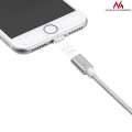 Maclean Kabel lightning USB magnetyczny silver MCE161- Quick & Fast Charge-248127