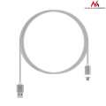 Maclean Kabel USB Type-C magnetyczny srebrny MCE178-266366