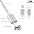 Maclean Kabel USB Type-C magnetyczny srebrny MCE178-266369