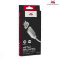Maclean Kabel USB Type-C magnetyczny srebrny MCE178-266373