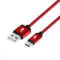 TB Kabel USB-USB C 1.5m rubinowy sznurek-287097