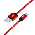 TB Kabel USB-USB C 1.5m rubinowy sznurek-287098