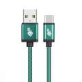 TB Kabel USB-USB C 1.5m zielony sznurek-300489
