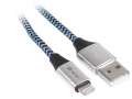 Tracer Kabel USB 2.0 iPhone AM lightning 1,0m czarno-niebieski-328618