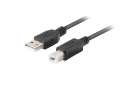 Lanberg Kabel USB-A(M)-USB-B(M) 2.0 CA-USBA-15CU-0030-BK 3m-2000362