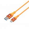 TB Kabel USB 3.0 - USB C 2m PREMIUM 3A pomarańczowy TPE-2165298
